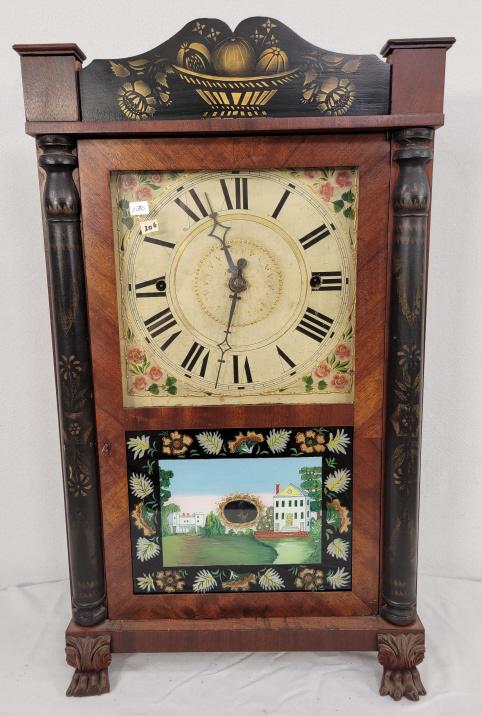 Erastus Hodges Column and Splat Mantel Clock (1 of 18)