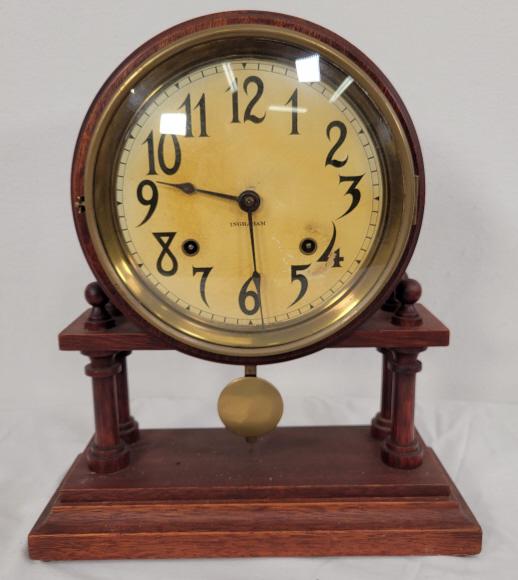 E. Ingraham "Empire" 4 Column Shelf Clock (1 of 8)