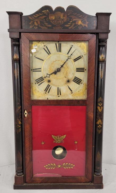 Elisha Hotchkiss Jr. Column and Splat Clock (1 of 14)