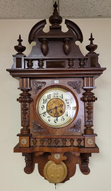 Antique German Free Swinger Wall Clock (1 of 11)