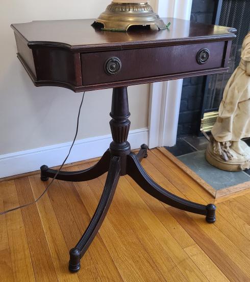 Antique Mahogany Side Table (1 of 8)