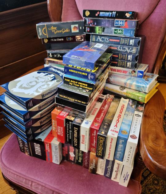 Grouping of VHS Tapes: Description: This lot includes a grouping of VHS tapes. You get all you see pictured. Condition: All tapes are believed to be in good, working condition. Shipping Information: This lot is NOT shippabl