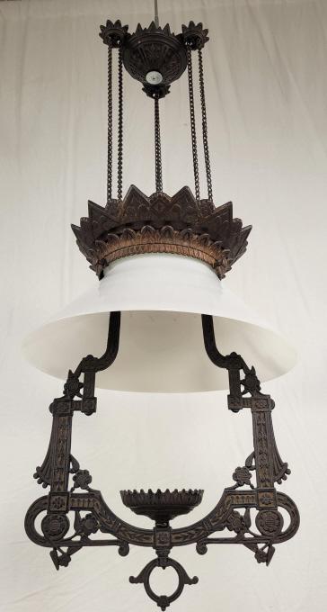 Antique Victorian Bradley & Hubbard Parlor Lamp - As-Is (1 of 15)