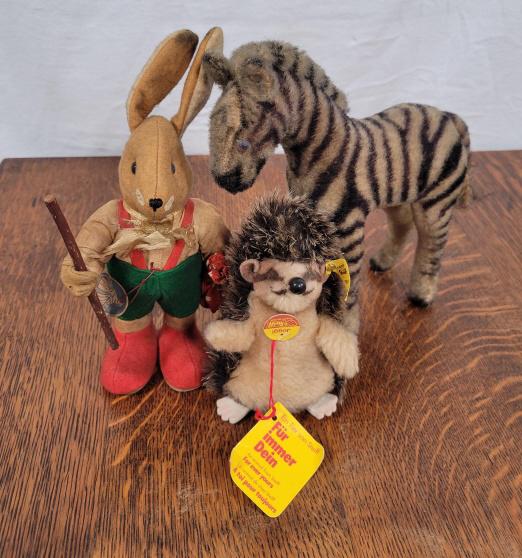 Lot of 3 Vintage / Antique Steiff Stuffed Animals (1 of 11)