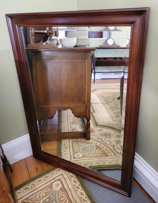 Mahogany Framed Wall Mirror (1 of 4)