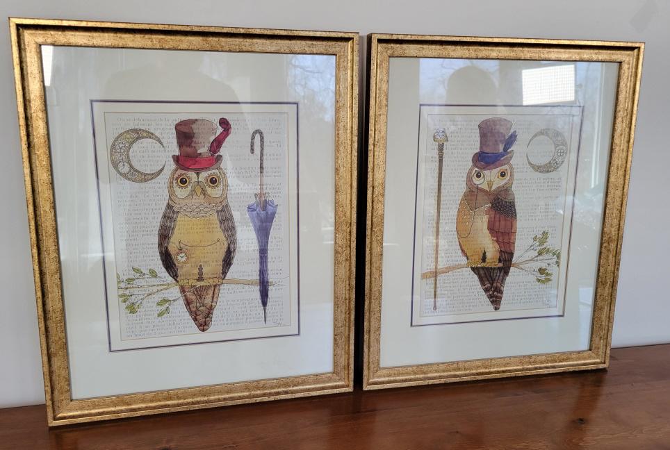 Pair of Framed Decorative Steampunk Art Prints (1 of 6)