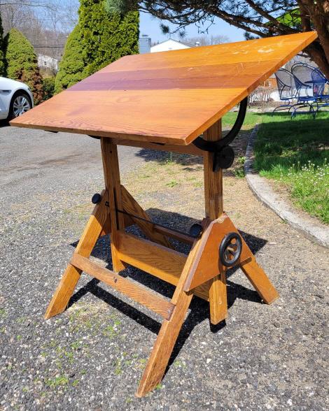 Vintage Wooden Adjustable Drafting Tale (1 of 5)