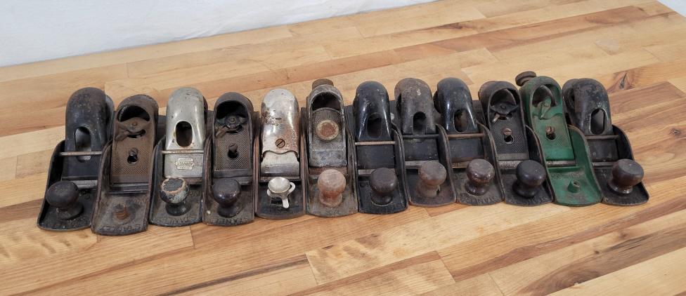 12pc Grouping of Antique Stanley Planes - Lot #8 (1 of 10)