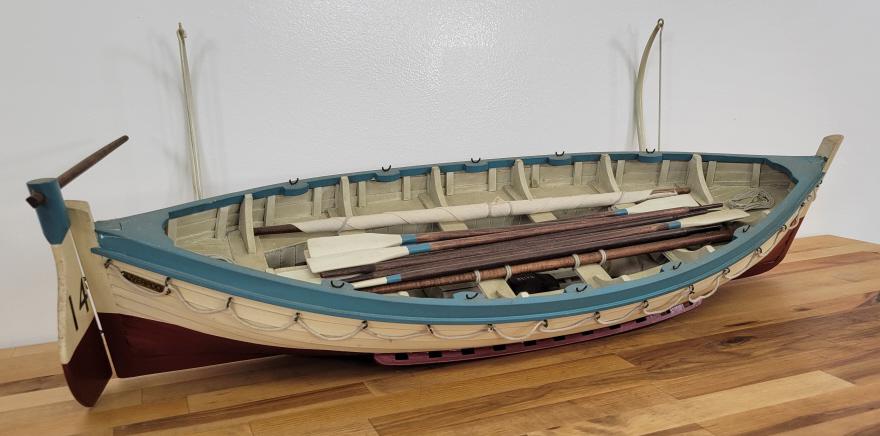 Highly Detailed Wooden Lifeboat Ship Model - Lot 7 (1 of 11)