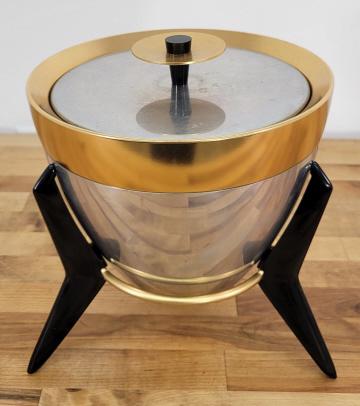 Mid-Century Modern Tri Leg Atomic Ice Bucket (1 of 8)