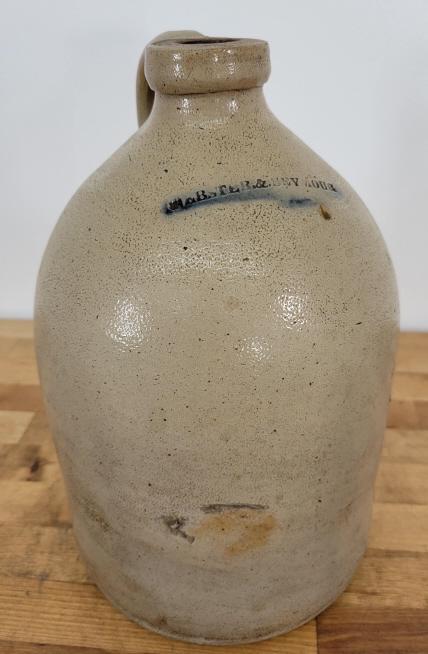 19th C.  Stoneware Crock - Webster & Seymour (1 of 8)