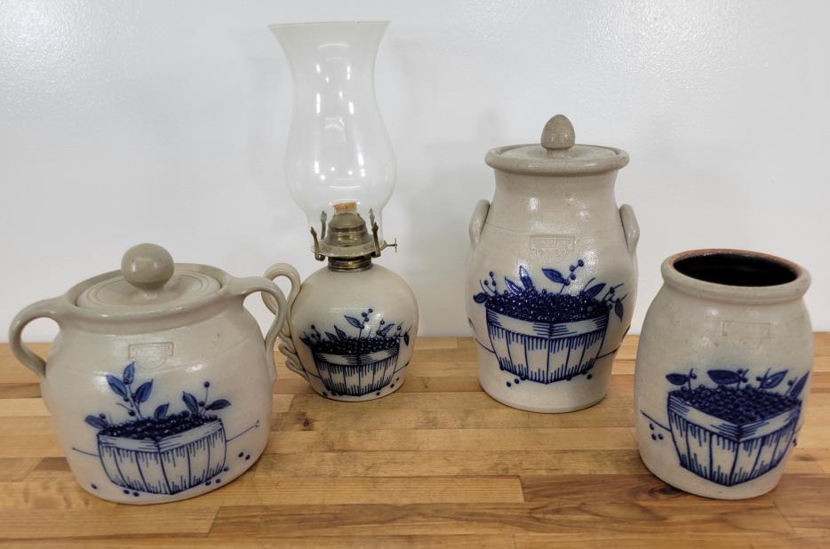 4pc Lot of Salmon Falls Stoneware Pottery - Dover NH (#2) (1 of 20)