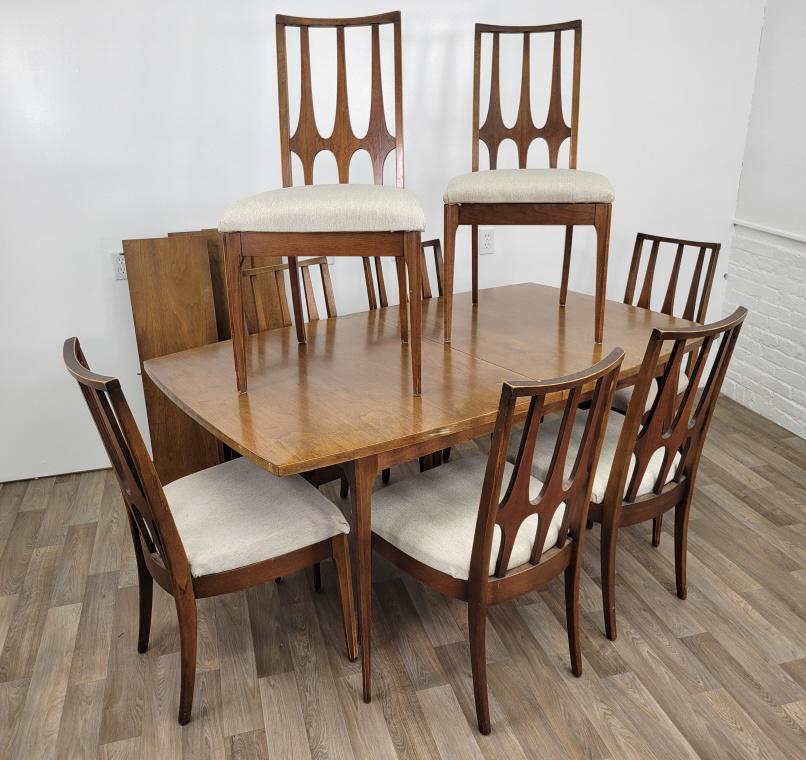 12 pc Mid Century Broyhill Brasilia Table & Chair Set (1 of 19)