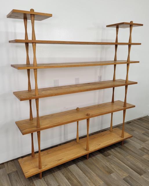 Mid-Century Free Standing Wooden Bookcase (1 of 7)
