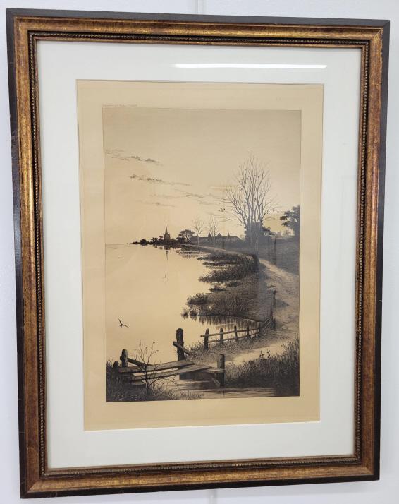 Christian Klackner (American, 1850 - 1916) Signed Engraving (1 of 4)