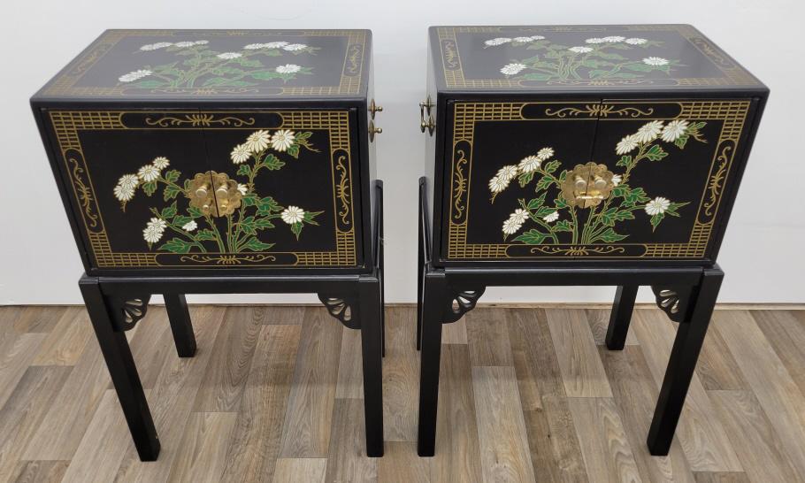 Pair of Modern Chinoiserie Style Side Tables (1 of 12)