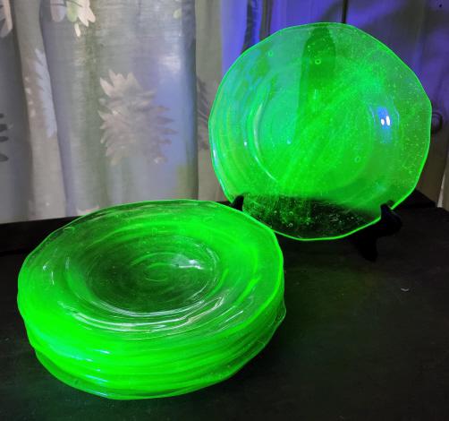 Estate Lot of Vintage & Antique Uranium Glass - #4 (1 of 5)