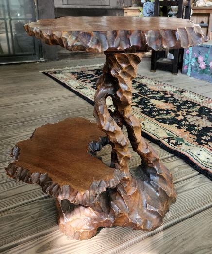 Heavily Carved Republic of China Wooden Table (1 of 14)