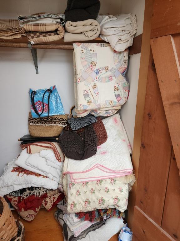 Closet Lot Full of Linens (1 of 7)