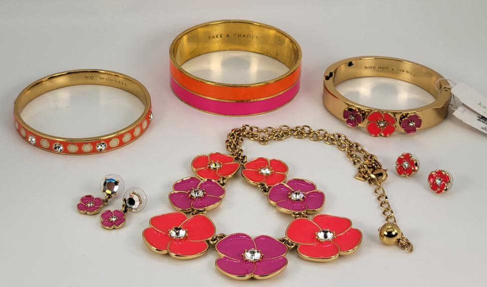 6pc. Kate Spade Pink & Orange Jewelry Set (1 of 18)