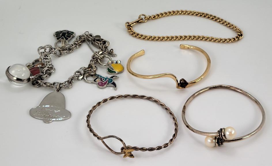 Grouping of Sterling Silver & GF Bracelets (1 of 13)