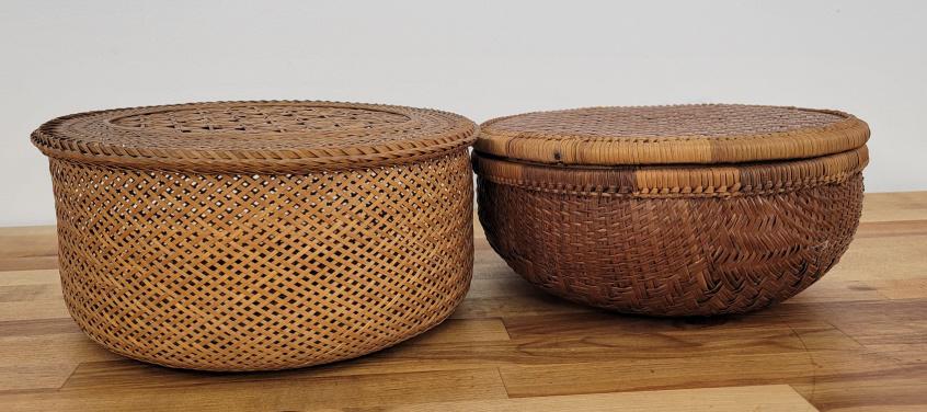 2 Chinese Sewing Baskets w/ Coins & Jade Beads - #4 (1 of 7)