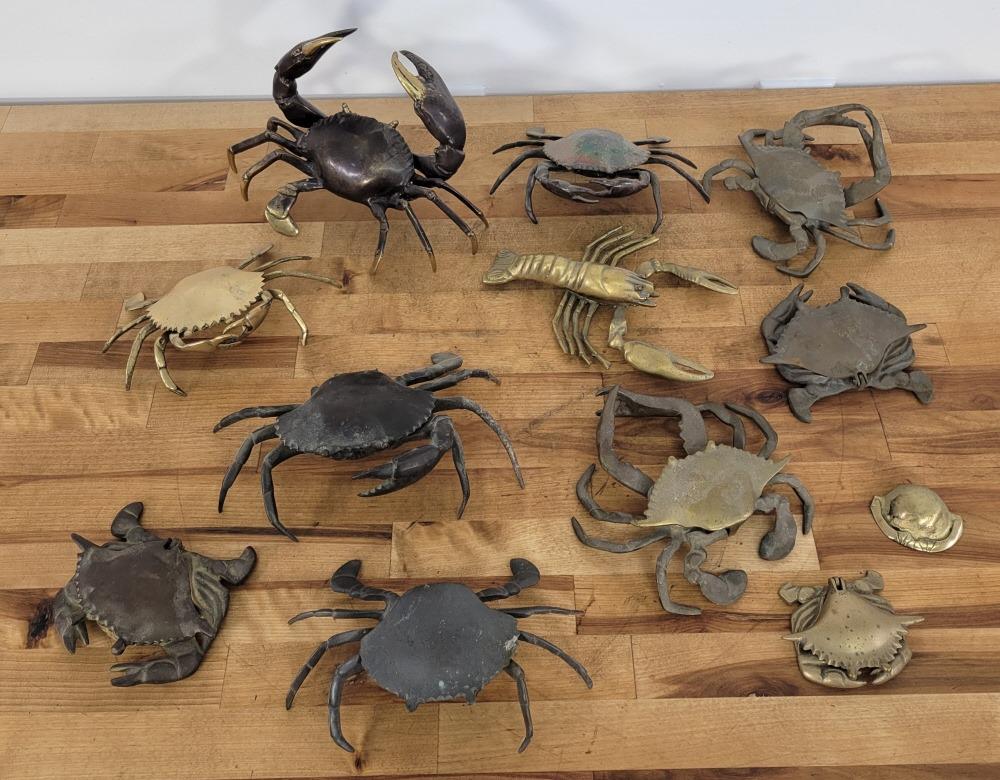 Grouping of Brass & Bronze Sea Creatures (1 of 10)