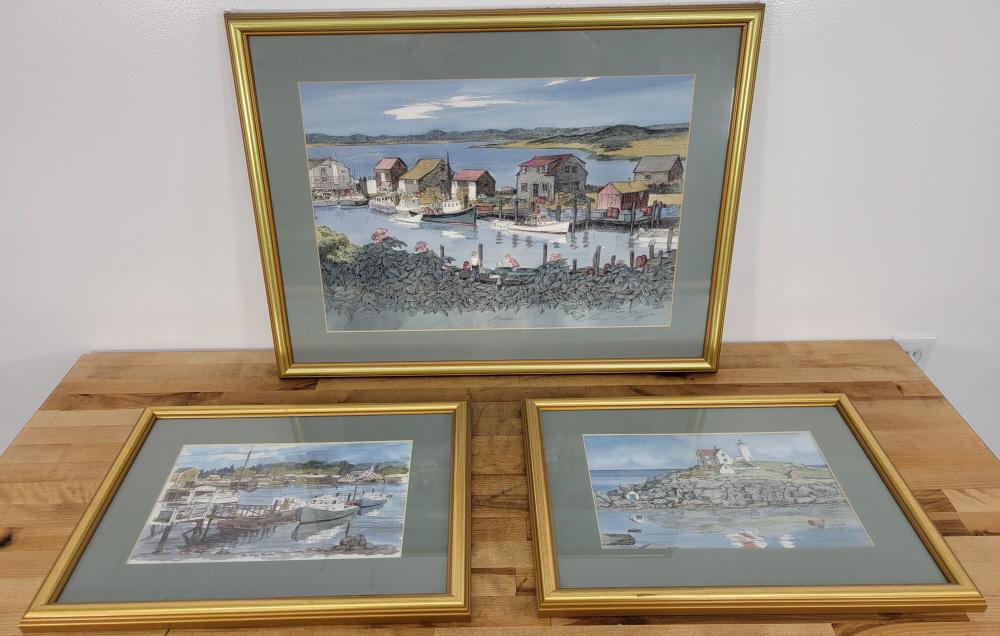 3pc - Framed Nautical Prints by Diana W. Tyler (1 of 16)