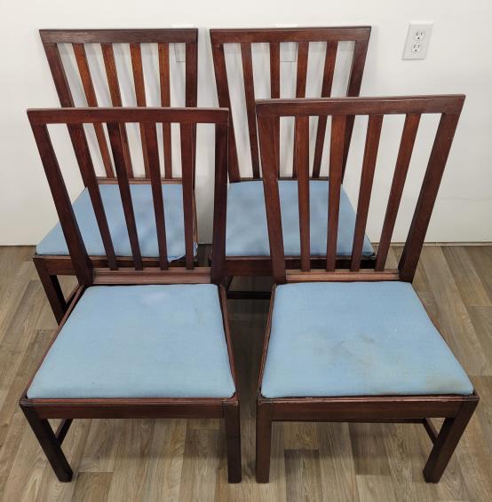 Ca. 1800 Litchfield Mahogany Slat Back Chairs (1 of 15)
