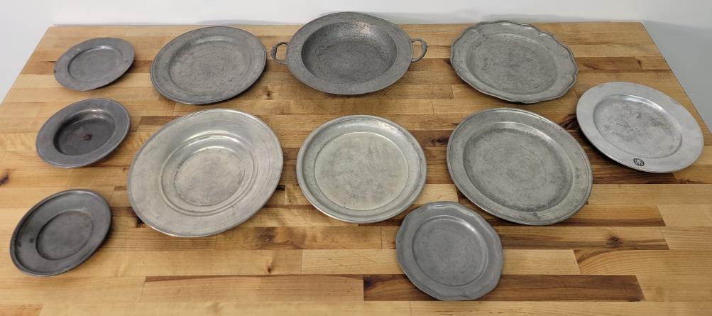 Estate Grouping of Antique Pewter (1 of 20)