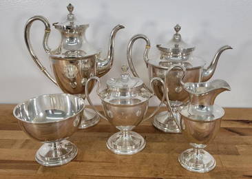 Kirk & Son Old Maryland Sterling Silver Tea Set