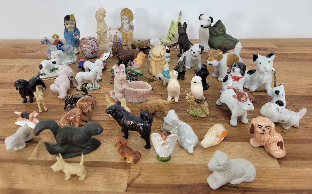 Large Grouping of Vintage Miniature Figurines (1 of 15)