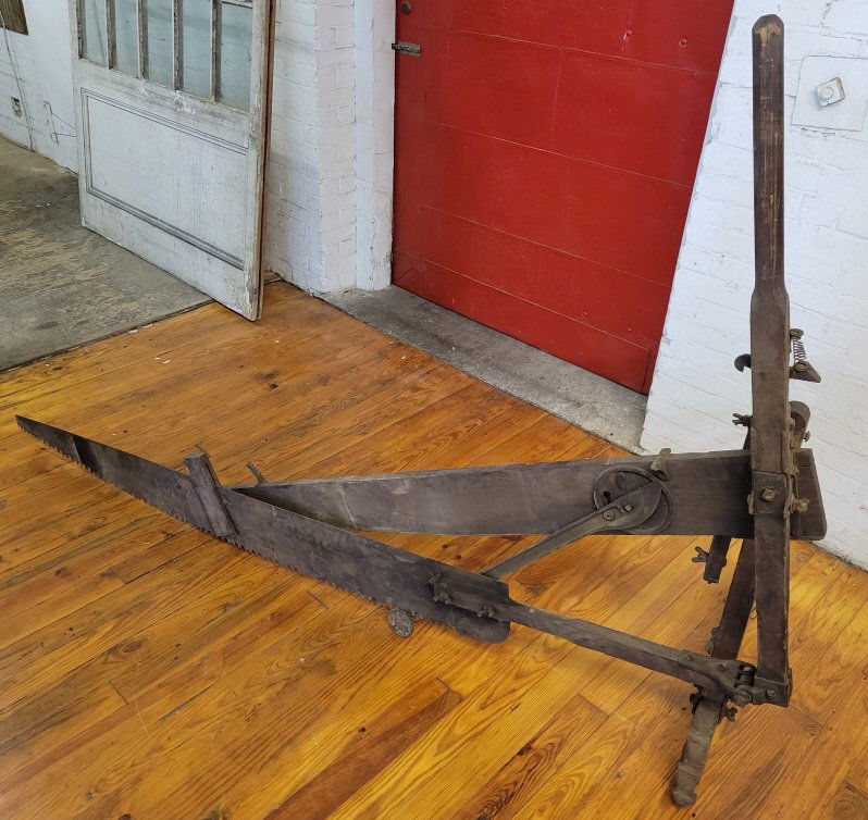 Early 20th C. Folding Sawing Machine Wood Saw (1 of 8)