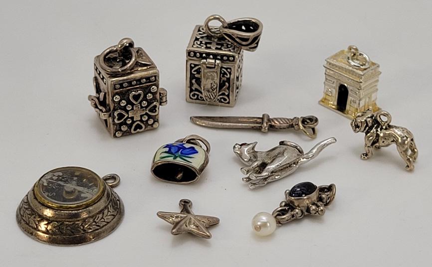 10pc. Sterling Bracelet Charms (1 of 8)