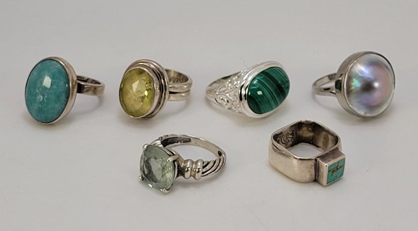 6pc. Sterling Silver Rings (1 of 16)