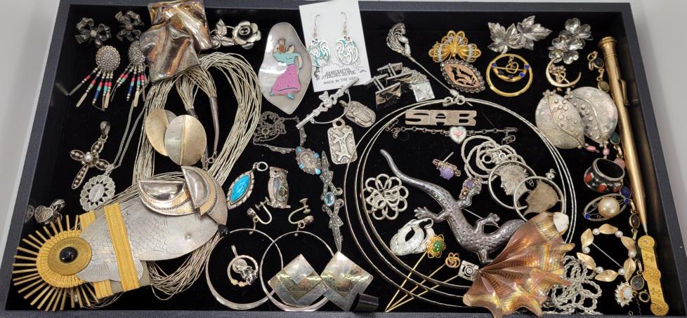 Large Estate Assortment of Sterling & GF Jewelry (1 of 13)