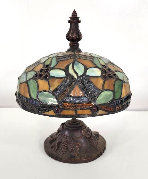 Leaded Glass Ceiling Lamp Fixture (1 of 9)