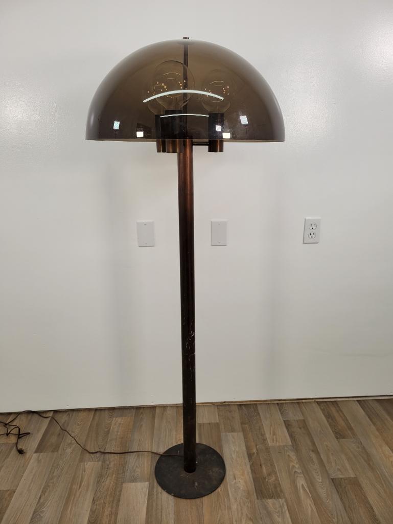 MCM Smoke Acrylic Shade Floor Lamp (1 of 7)