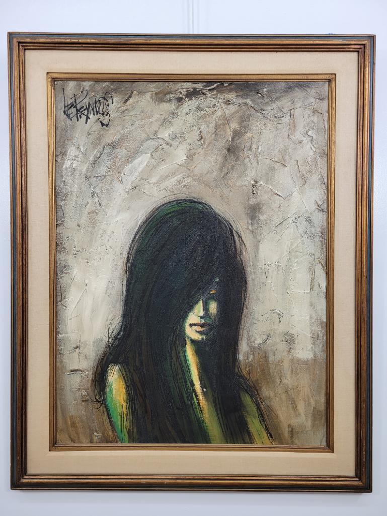 1970's VTG Oil on Canvas Painting - "Lee Reynolds" (1 of 9)
