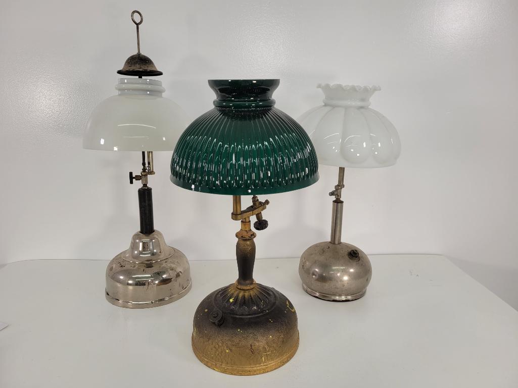 3pc Lot of Vintage "Quick Lite" Coleman Lanterns (1 of 12)