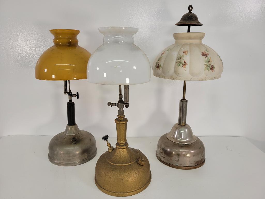 3pc Lot of Vintage "Quick Lite" Coleman Lanterns (1 of 10)