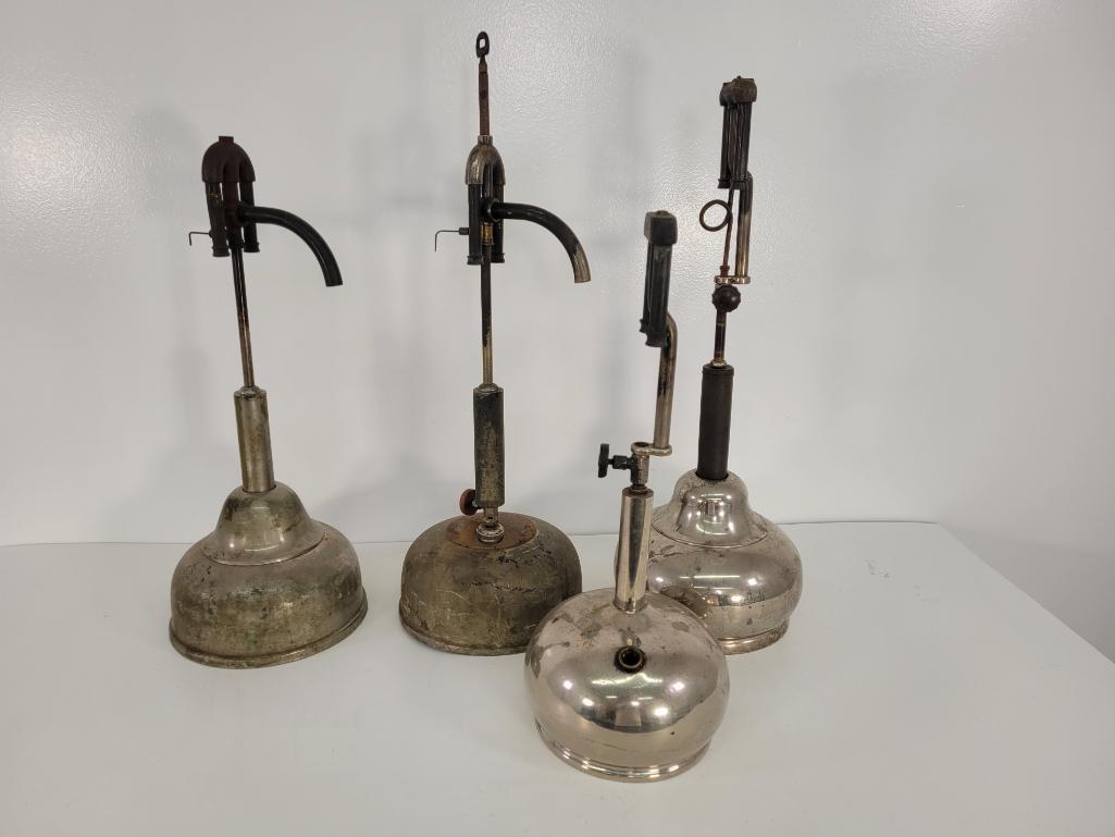 4pc Lot of Vintage "Quick Lite" Coleman Lanterns (1 of 6)