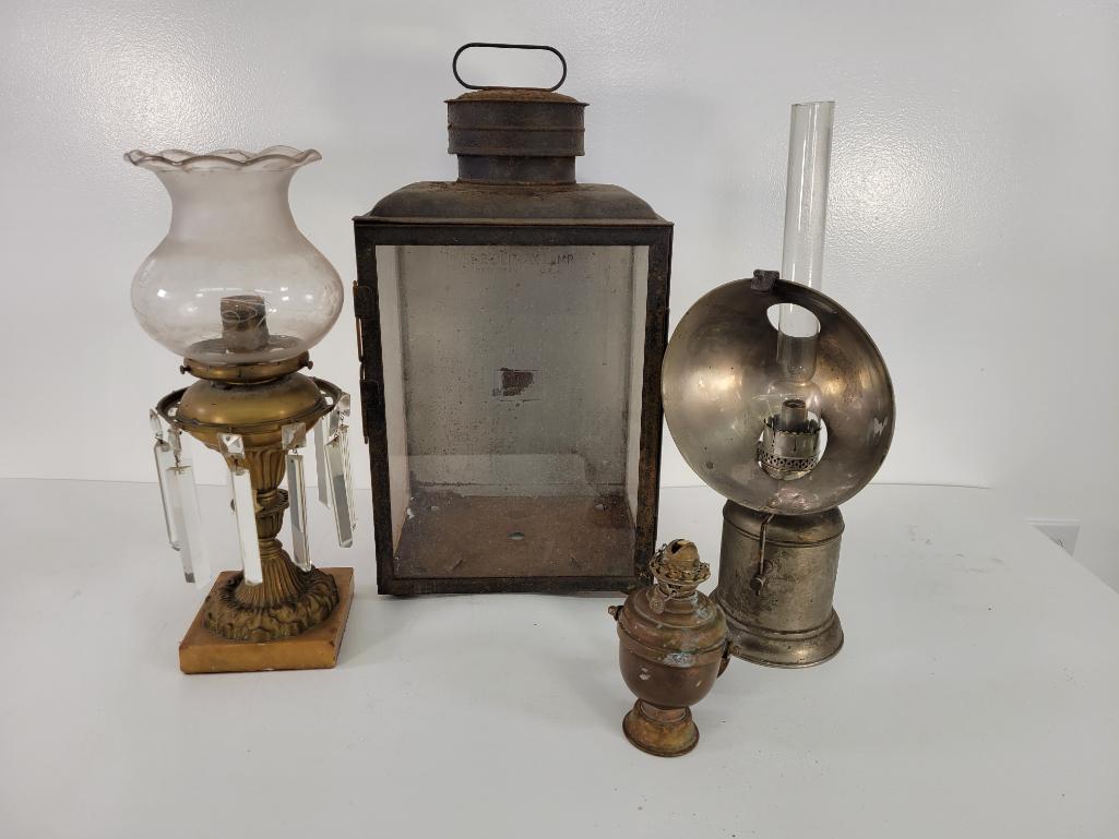 Estate Collection of Lamps & Lanterns- (4pc) (1 of 12)