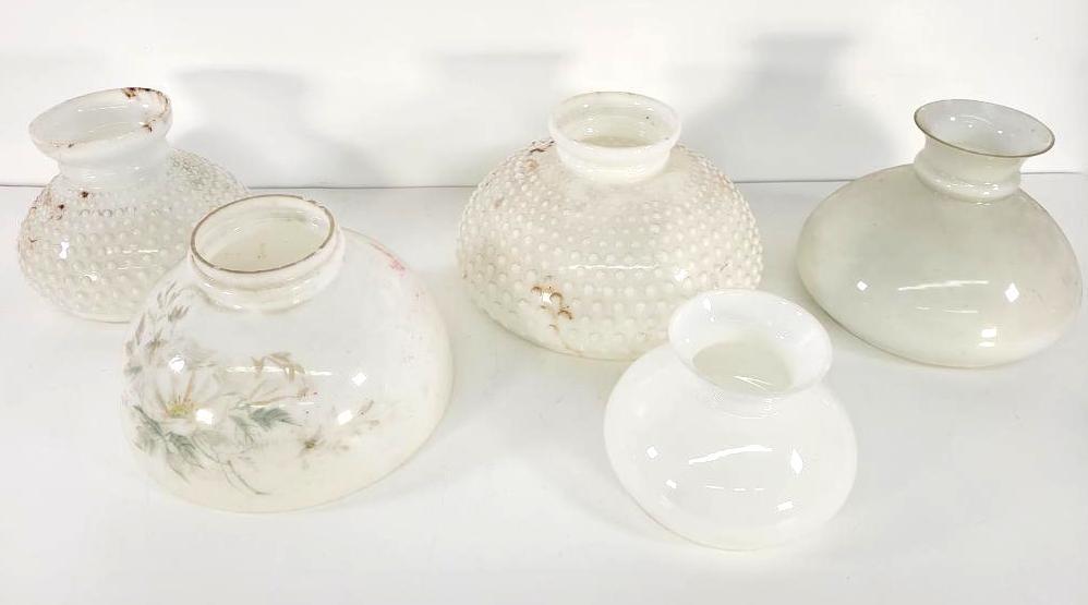 Vintage & Antique Oil Lamp Shades - Lot #2 (5pc) (1 of 5)