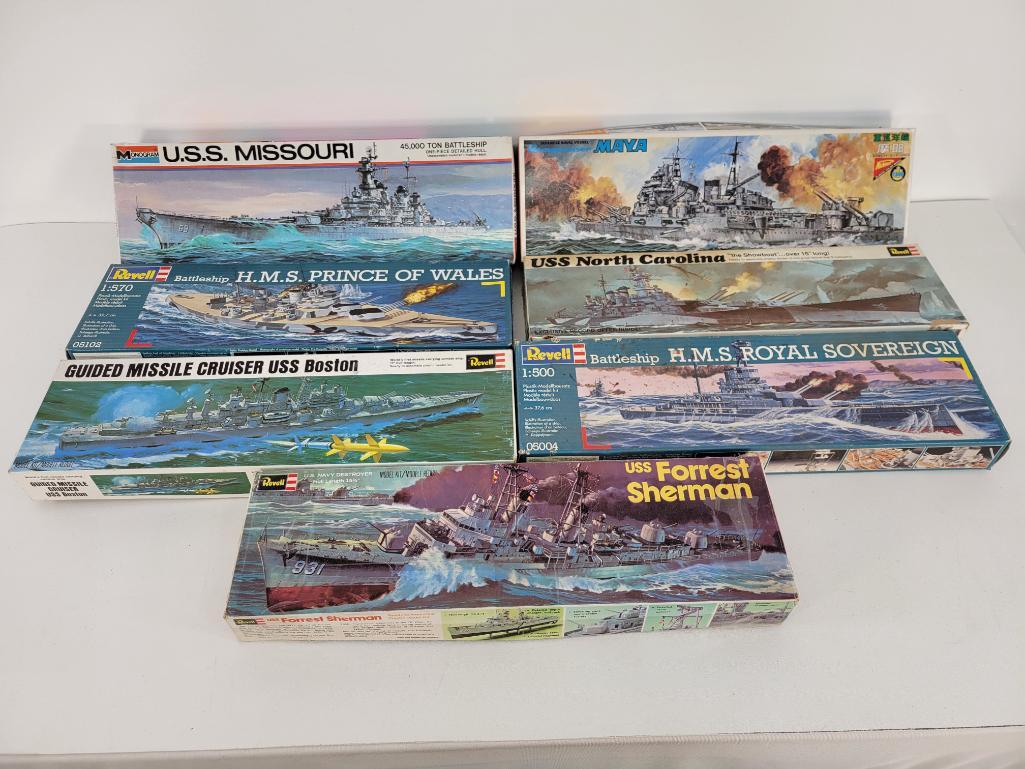 7pc Vintage Model Kits Estate Collection -Lot #11 (1 of 5)