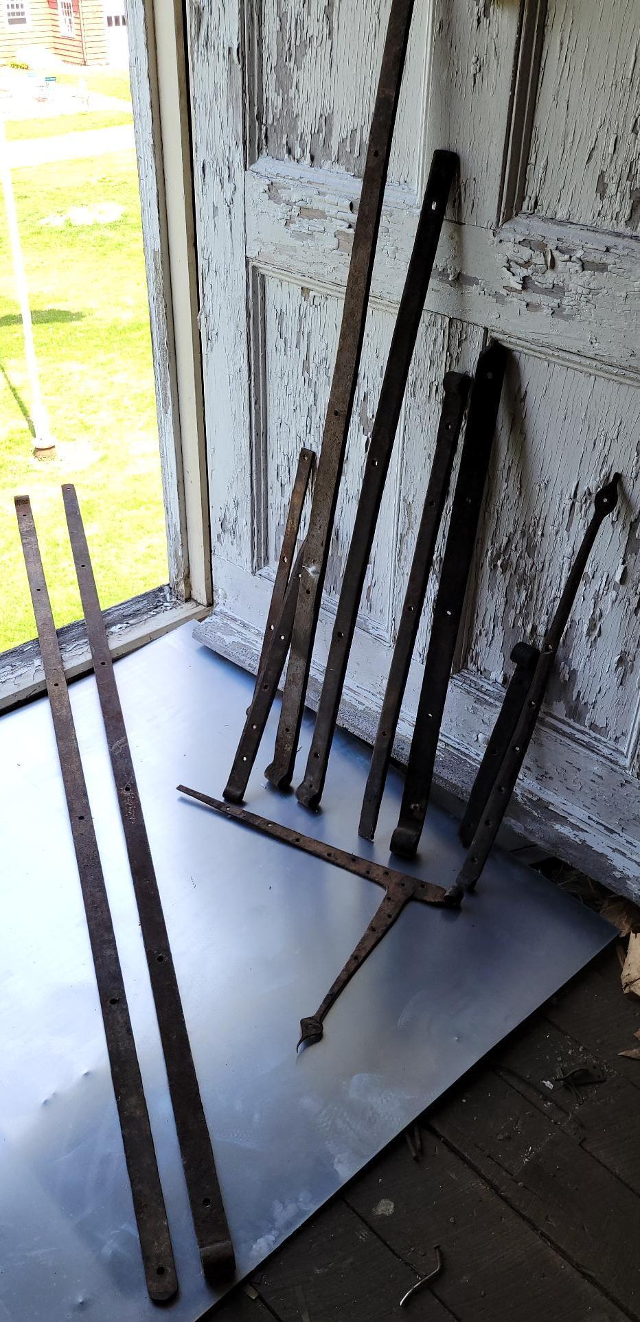 Lot of Antique Barn Strap Hinges (1 of 7)