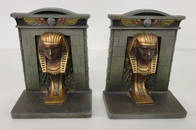 RARE Egyptian Bradley & Hubbard Cast Iron Bookends