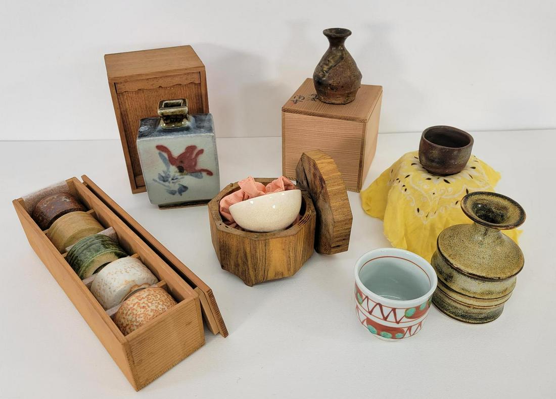 Estate Grouping of Oriental Studio Pottery - Lot 1 (1 of 20)