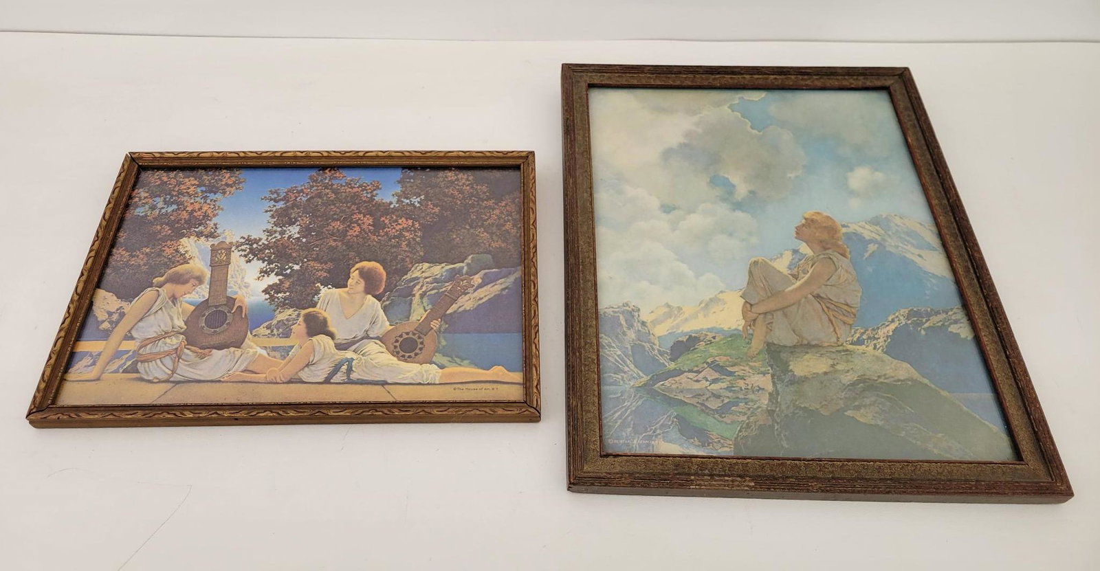 2pc Early 20th C. Original Maxfield Parrish Prints (1 of 10)