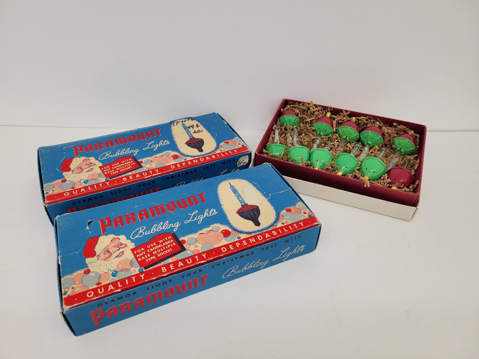 3 Boxes of Vintage Christmas Bubbling Lights (1 of 5)